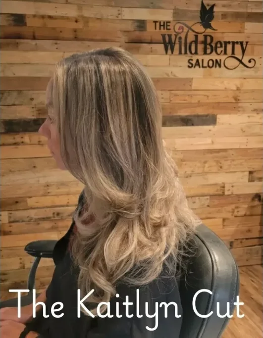 Haircut and styling result at The Wild Berry Salon